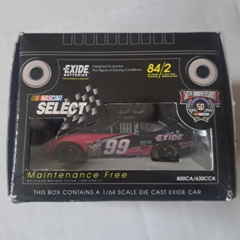 Nascar Select Jeff Burton 1/64th Scale 50 Anniversary Car Racing Champions